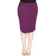 thumbnail image 1 of Stretch Is Comfort Women's Soft Stretch Midi Skirt | Adult  Small - 5x, 1 of 9