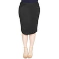 thumbnail image 1 of Stretch Is Comfort Women's Soft Stretch Midi Skirt | Adult  Small - 5x, 1 of 9