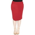 thumbnail image 1 of Stretch Is Comfort Women's Soft Stretch Midi Skirt | Adult  Small - 5x, 1 of 9
