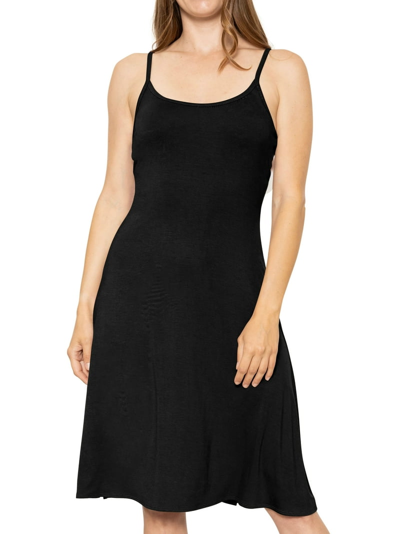 black flowy midi dress Black Striped Strapless Flowy Midi Dress main image 0