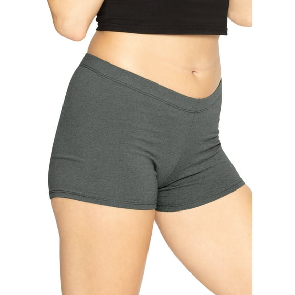 Stretch Is Comfort Women's Teamwear Cotton Stretch Booty Shorts| Adult Xsmall- Large