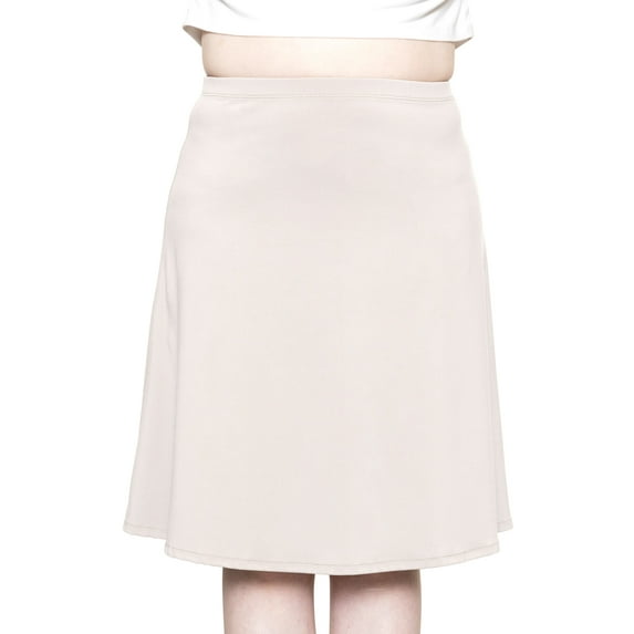 Stretch Is Comfort Women's Ultra Flex A-Line Knee Length Skirt | Adult Small- 3x