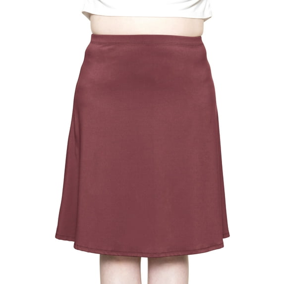 Stretch Is Comfort Women's Ultra Flex A-Line Knee Length Skirt | Adult Small- 3x