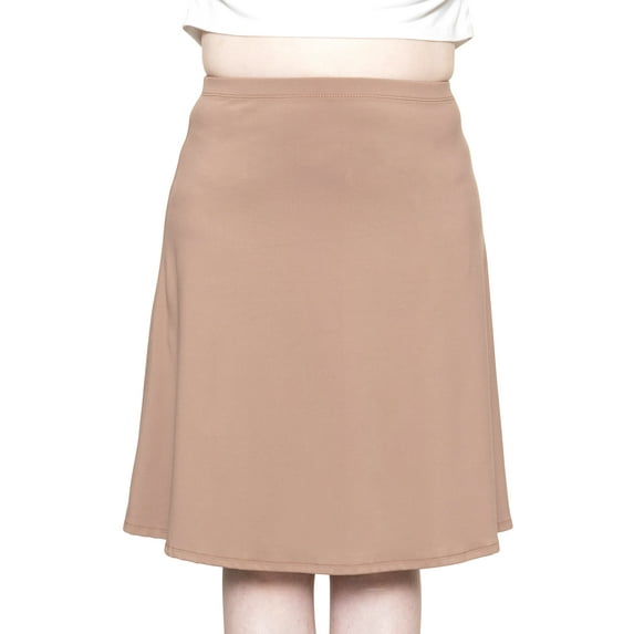 Stretch Is Comfort Women's Ultra Flex A-Line Knee Length Skirt | Adult Small- 3x