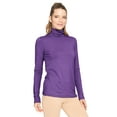 thumbnail image 1 of Stretch Is Comfort Women's Warm Long Sleeve Turtleneck Top Purple Medium, 1 of 6