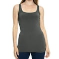 thumbnail image 1 of Stretch Is Comfort Women's and Plus Size Oh so Soft Long Length Base Layer Tank Top | Adult Small- 5x, 1 of 5