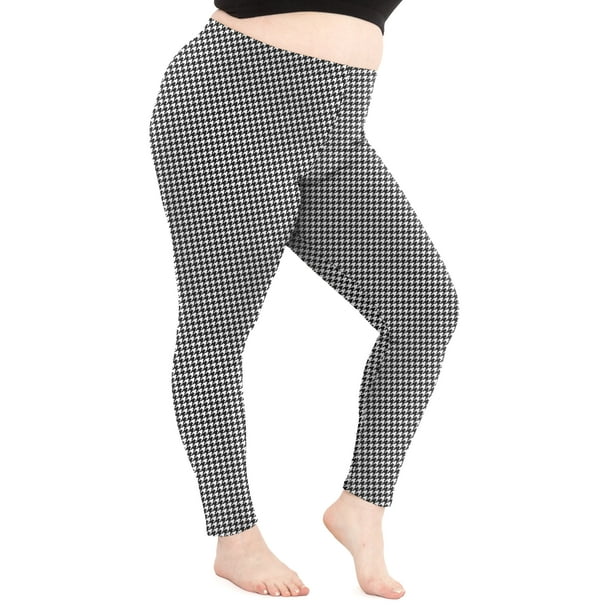 Stretch Is Comfort Women s Oh so Soft PS Leggings Houndstooth 5X