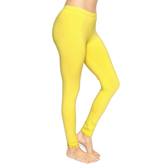 Stretch Is Comfort Women's Oh so Soft Leggings Yellow Large