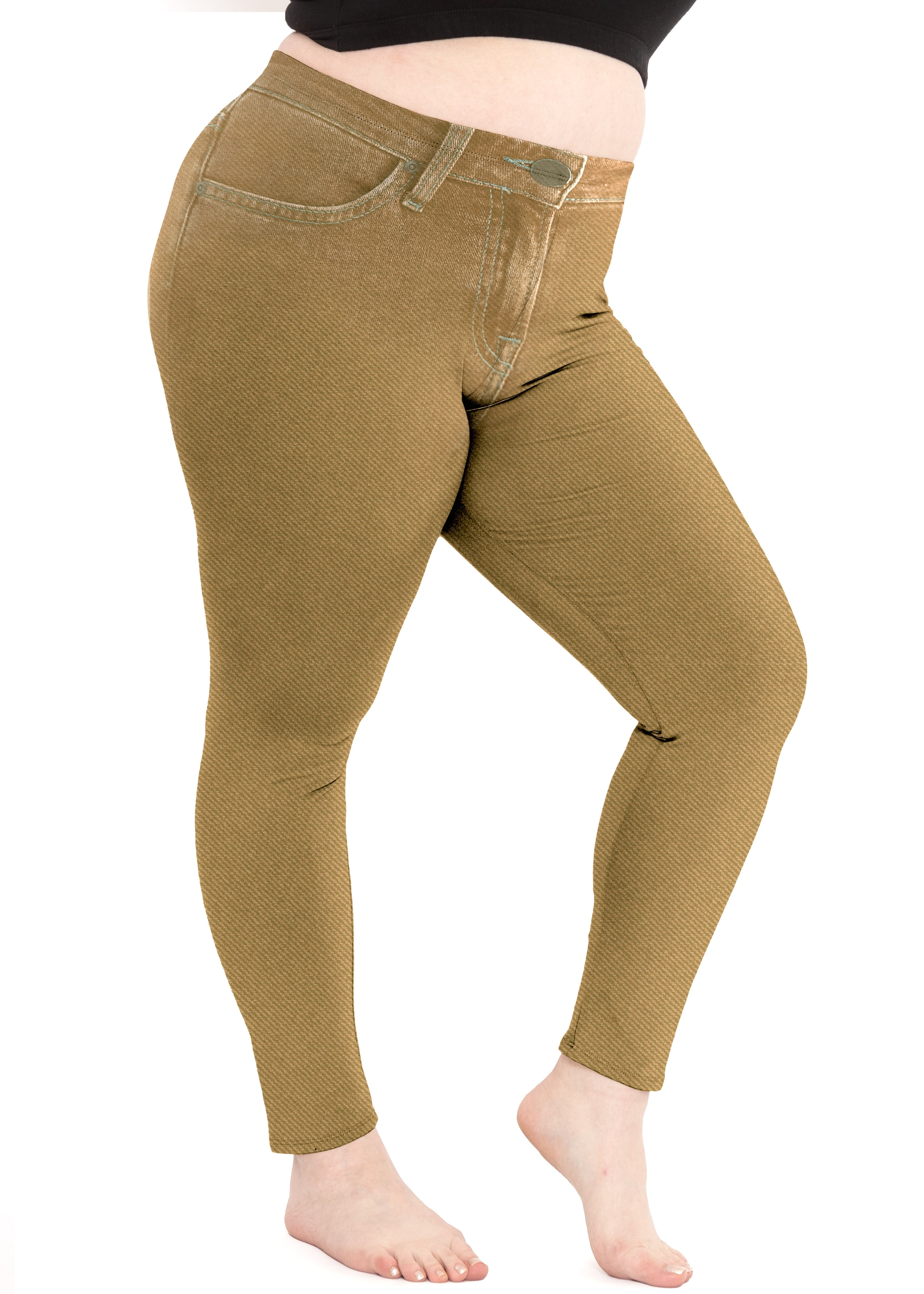 Stretch Is Comfort Women s and Plus Size Pull on High Waist Jeggings Casual Cotton Blend Adult Small 3x Walmart Business Supplies