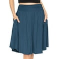 thumbnail image 1 of Stretch Is Comfort Women's and Plus Size Scoop Hem Flare Pocket Skirt | Adult Small- 5x, 1 of 6