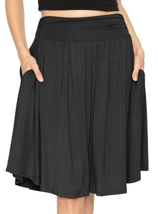 Stretch Is Comfort Women s Skirts Black Walmart