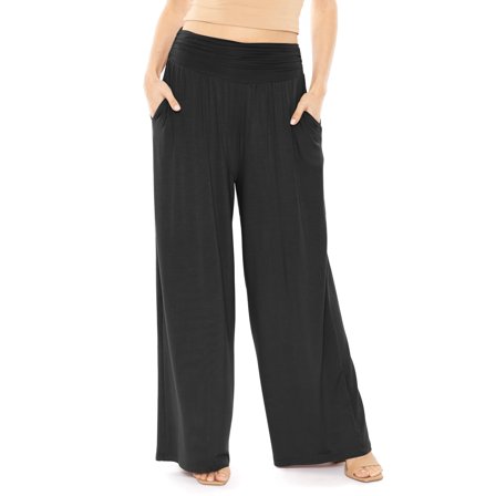 Stretch Is Comfort Women's and Plus Size Stretch (Rayon) Long Gaucho with Pockets| Adult Small- 5x