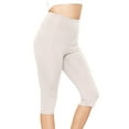 thumbnail image 1 of Stretch Is Comfort Women's and Plus Ultra Flex High Waist Knee Length Leggings | Adult Small- 5x, 1 of 7