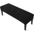 thumbnail image 1 of Stretch Jacquard Dining Bench Cover - Anti-Dust Removable Bench Slipcover - Style 1, 1 of 7