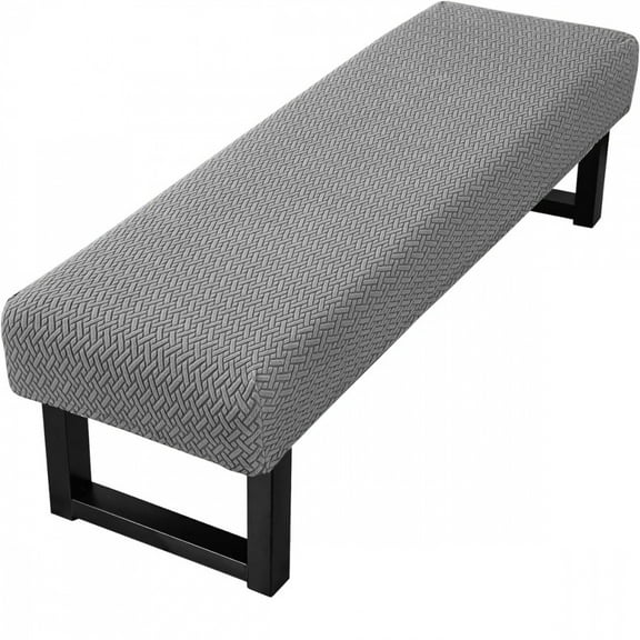 Stretch Jacquard Dining Bench Cover Living Room Anti-Dust Removable Bench Slipcover Washable Bench Seat Protector
