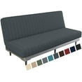 thumbnail image 1 of Stretch Jacquard Futon Cover with Elastic Bottom - Soft Sofa Bed Protector, Machine Washable, 1 of 7