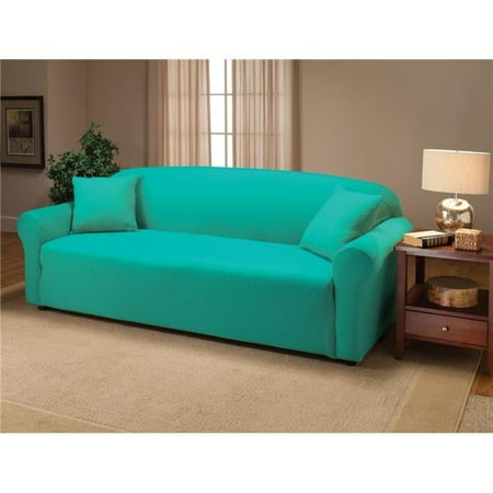 Stretch Jersey Sofa Slipcover, Aqua