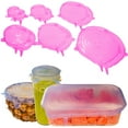 thumbnail image 1 of Stretch Lids Silicone Food Storage Container Lids - Reusable Premium 12-Pack - Leak-Proof & Eco-Friendly Covers for Fresh Food Storage in Plastic Containers, Jars, Bins, cups & Mason Bowls - Pink, 1 of 7