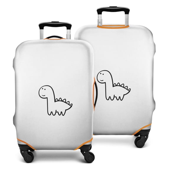 Stretch Luggage Cover L(25-28in)– Elastic Travel Suitcase Protector with Handle Openings & Bottom Closure, Washable Polyester Spandex Cover for 18"-32" Suitcases, S/M/L/XL Size