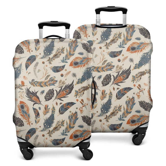 Stretch Luggage Cover L(25-28in)– Elastic Travel Suitcase Protector with Handle Openings & Bottom Closure, Washable Polyester Spandex Cover for 18"-32" Suitcases, S/M/L/XL Size