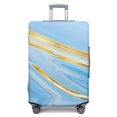 thumbnail image 1 of Stretch Luggage Cover L(25-28in)– Elastic Travel Suitcase Protector with Handle Openings & Bottom Closure, Washable Polyester Spandex Suitcases Cover, Abstract Marble Print, 1 of 5