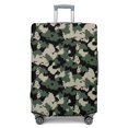thumbnail image 1 of Stretch Luggage Cover L(25-28in)– Elastic Travel Suitcase Protector with Handle Openings & Bottom Closure, Washable Polyester Spandex Suitcases Cover, Camouflage Print, 1 of 5