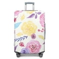 thumbnail image 1 of Stretch Luggage Cover L(25-28in)– Elastic Travel Suitcase Protector with Handle Openings & Bottom Closure, Washable Polyester Spandex Suitcases Cover, Floral Flowers Print, 1 of 5