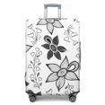 thumbnail image 1 of Stretch Luggage Cover L(25-28in)– Elastic Travel Suitcase Protector with Handle Openings & Bottom Closure, Washable Polyester Spandex Suitcases Cover, Floral Flowers Print, 1 of 5