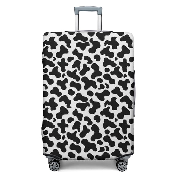 Stretch Luggage Cover L(25-28in)– Elastic Travel Suitcase Protector with Handle Openings & Bottom Closure, Washable Polyester Spandex Suitcases Cover, Leopard Animal Print