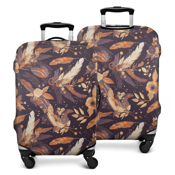Stretch Luggage Cover M(22-24in)– Elastic Travel Suitcase Protector with Handle Openings & Bottom Closure, Washable Polyester Spandex Cover for 18"-32" Suitcases, S/M/L/XL Size