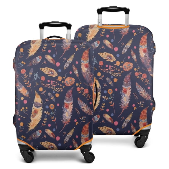 Stretch Luggage Cover M(22-24in)– Elastic Travel Suitcase Protector with Handle Openings & Bottom Closure, Washable Polyester Spandex Cover for 18"-32" Suitcases, S/M/L/XL Size