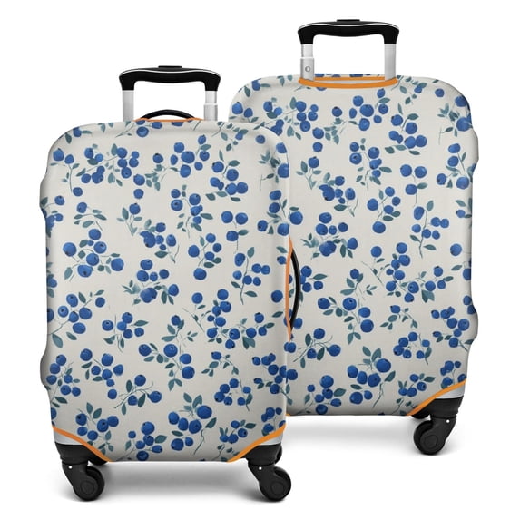 Stretch Luggage Cover M(22-24in)– Elastic Travel Suitcase Protector with Handle Openings & Bottom Closure, Washable Polyester Spandex Cover for 18"-32" Suitcases, S/M/L/XL Size