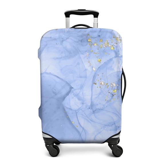 Stretch Luggage Cover S(18-20in)– Elastic Travel Suitcase Protector with Handle Openings & Bottom Closure, Washable Polyester Spandex Suitcases Cover, Abstract Marble Print