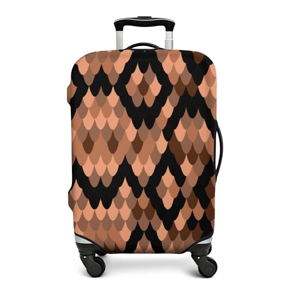 Stretch Luggage Cover S(18-20in)– Elastic Travel Suitcase Protector with Handle Openings & Bottom Closure, Washable Polyester Spandex Suitcases Cover, Leopard Animal Print