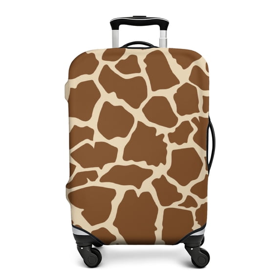 Stretch Luggage Cover S(18-20in)– Elastic Travel Suitcase Protector with Handle Openings & Bottom Closure, Washable Polyester Spandex Suitcases Cover, Leopard Animal Print