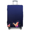 thumbnail image 1 of Stretch Luggage Cover XL(29-32in)– Elastic Travel Suitcase Protector with Handle Openings & Bottom Closure, Washable Polyester Spandex Suitcases Cover, Butterfly Floral Print, 1 of 5