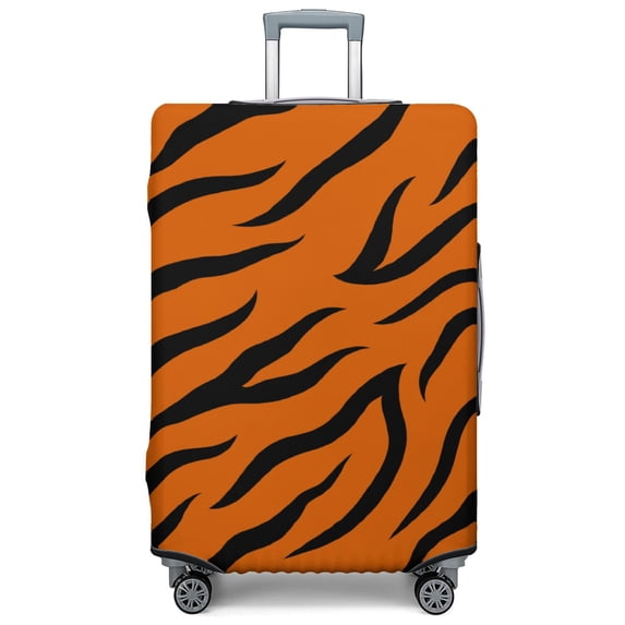 Stretch Luggage Cover XL(29-32in)– Elastic Travel Suitcase Protector with Handle Openings & Bottom Closure, Washable Polyester Spandex Suitcases Cover, Leopard Animal Print