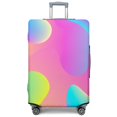 thumbnail image 1 of Stretch Luggage Cover XL(29-32in)– Elastic Travel Suitcase Protector with Handle Openings & Bottom Closure, Washable Polyester Spandex Suitcases Cover, Neon Light Print, 1 of 5