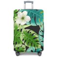 thumbnail image 1 of Stretch Luggage Cover XL(29-32in)– Elastic Travel Suitcase Protector with Handle Openings & Bottom Closure, Washable Polyester Spandex Suitcases Cover, Tropical Forest Jungle Print, 1 of 5
