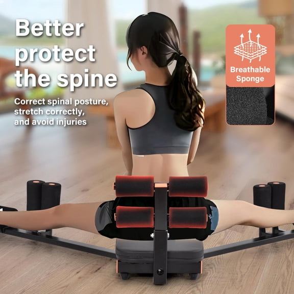 Stretch Machine for Splits Heavy Duty Leg Stretch Machine Leg Stretching Training Machine Fitness Equipment for Home Yoga Gym Fitness natural