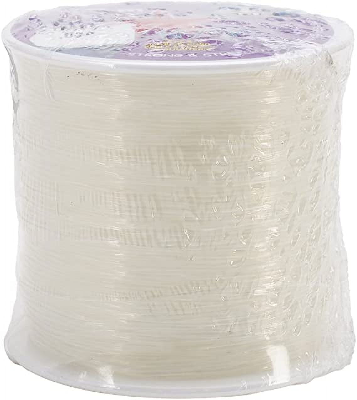 Stretch Magic Cord, Round .8mm (.031 Inch) Thick, 25 Meter Spool, Clear
