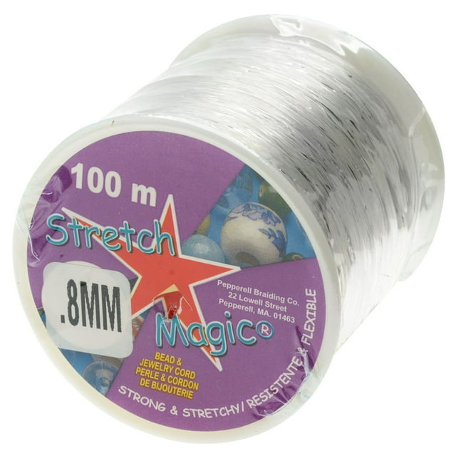 Stretch Magic Jewelry Cord Strong, Stretchable, 0.8mm, 100m Clear
