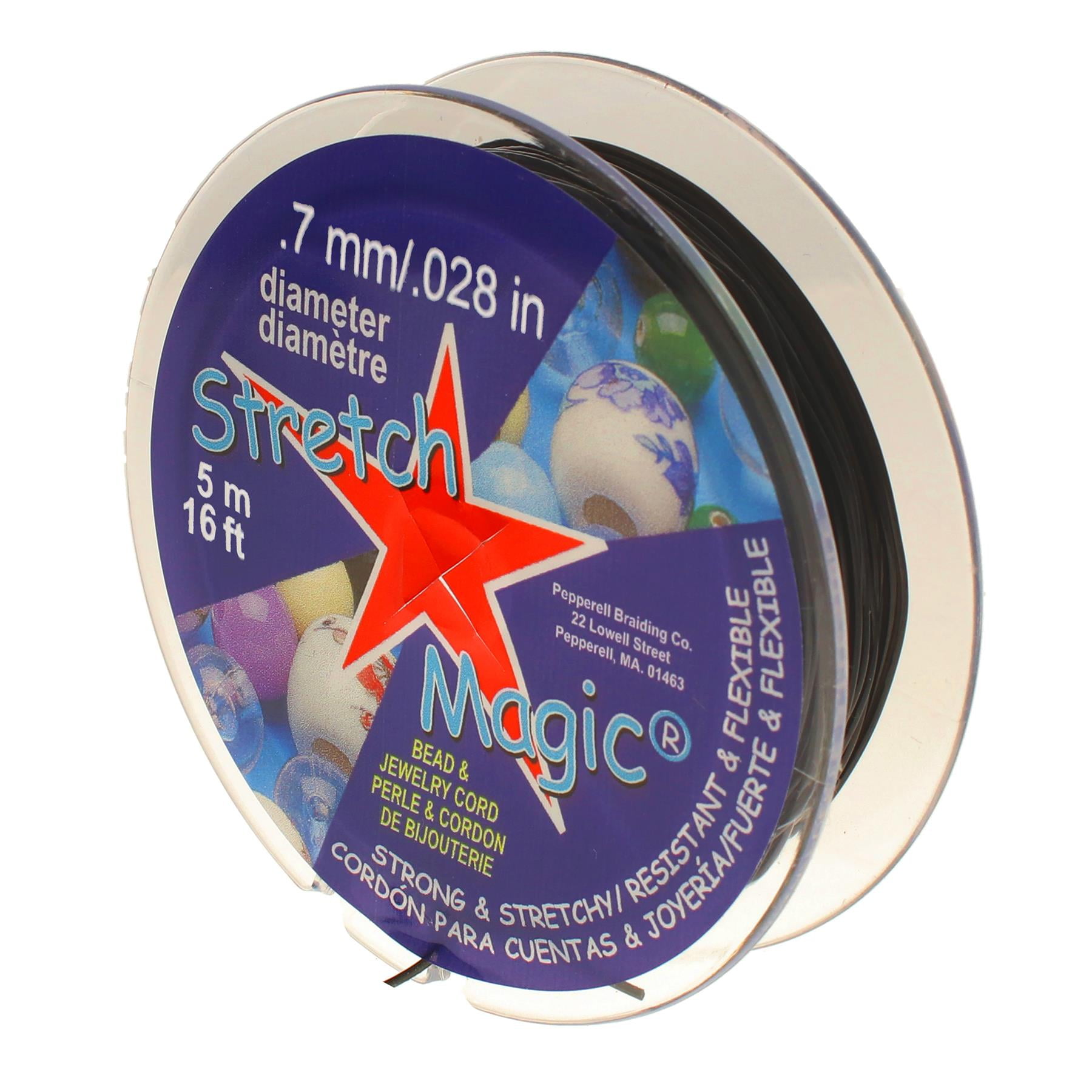 Stretch Magic 1mm Stretchy Beading Cord, 5m, Clear (2)