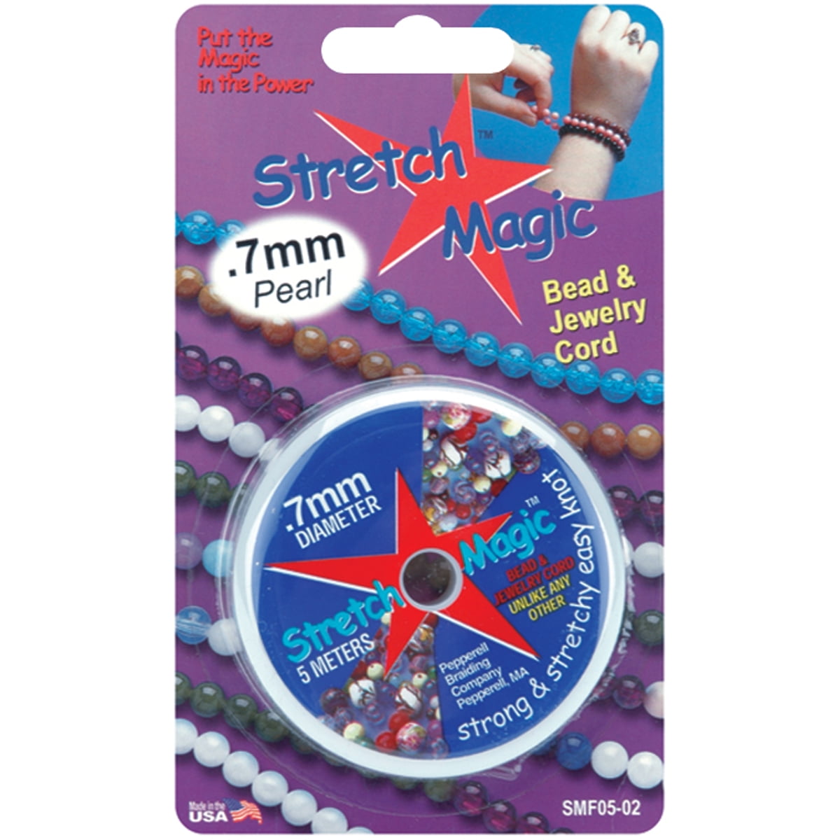 Stretch Magic Cordino Elastico Per Perline - Trasparente, 0,7 Mm, Bobina Da 100 Metri (328 Piedi) - Perfetto Per Creare Bracciali E Collane