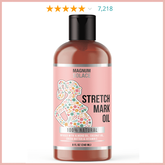 MagnumSolace 100% Natural Cocoa Butter Stretch Mark Oil