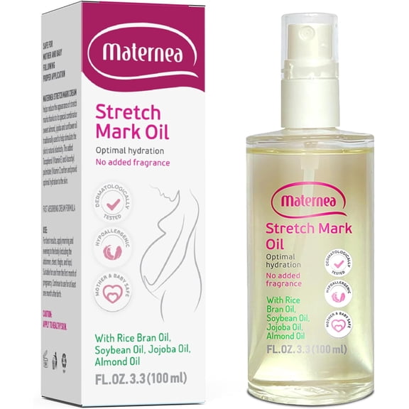 Stretch Mark Oil - Provides Optimal Skin Hydration and Nourishment, 3.3 FL. OZ. (100 ml)