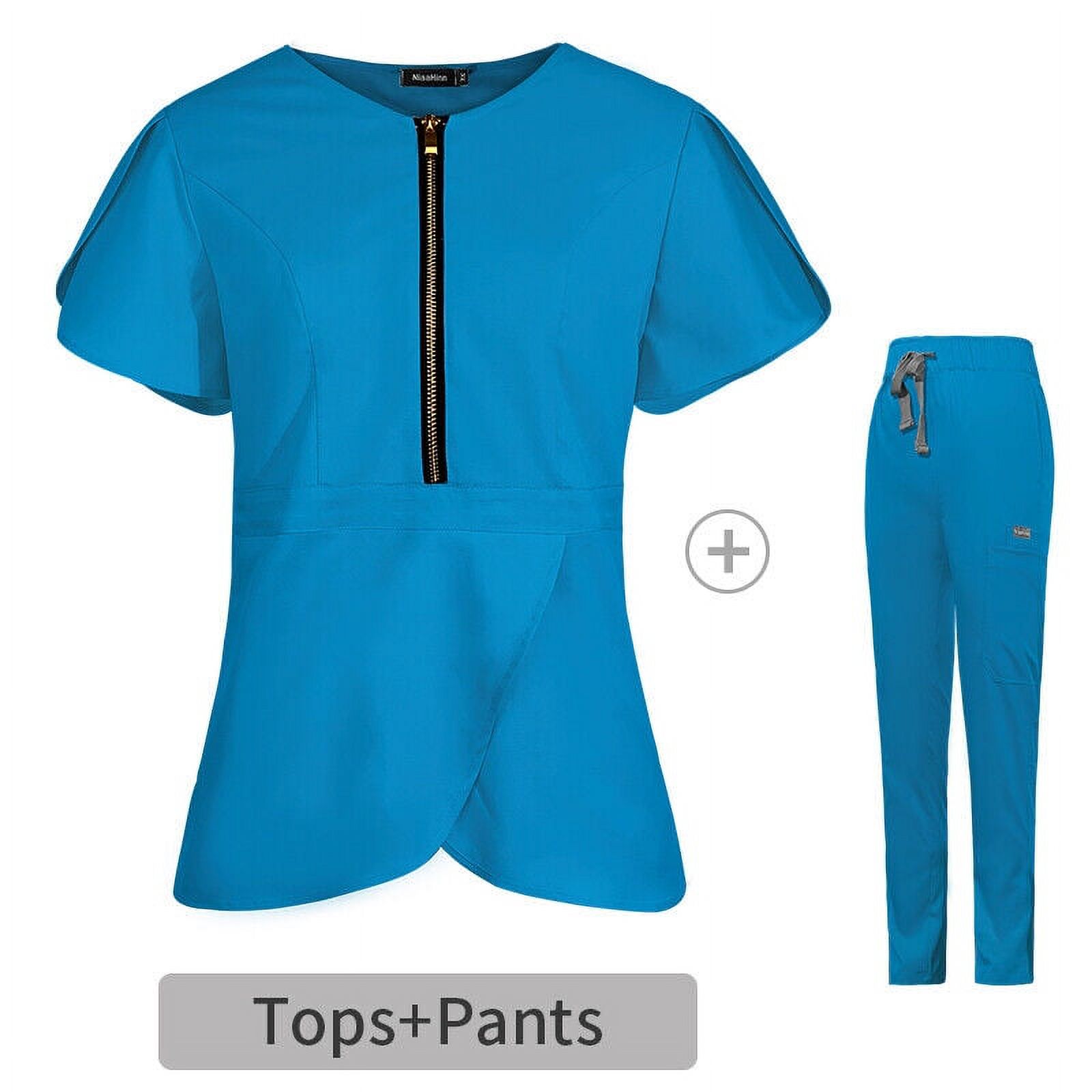 Stretch Med Beauty Healthcare Scrub NiaaHinn Uniform Women Scrub Set Hospital