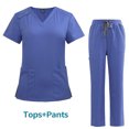 Stretch Medical Academy NiaaHinn Uniform Women Scrub Set Straight V
