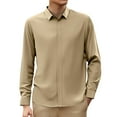 thumbnail image 1 of Stretch Mens Dress Shirts Long Sleeve Slim Fit and Muscle Fit, Resistant, for All Occasions, 1 of 4