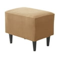thumbnail image 1 of Stretch Ottoman Cover, Footstool Protector Covers Rectangle Ottoman Slipcovers Plaid Storage Ottoman Slipcover with Elastic Bottom Removable Washable -Yellow-1 Piece, 1 of 6